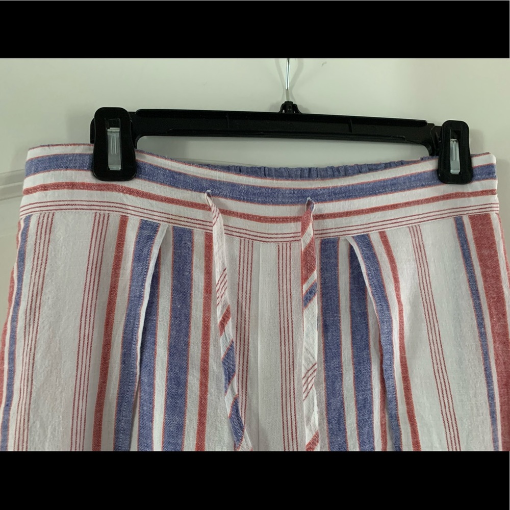 EUC EXPRESS High Waisted Striped Split Leg Pants - Picture 8 of 14